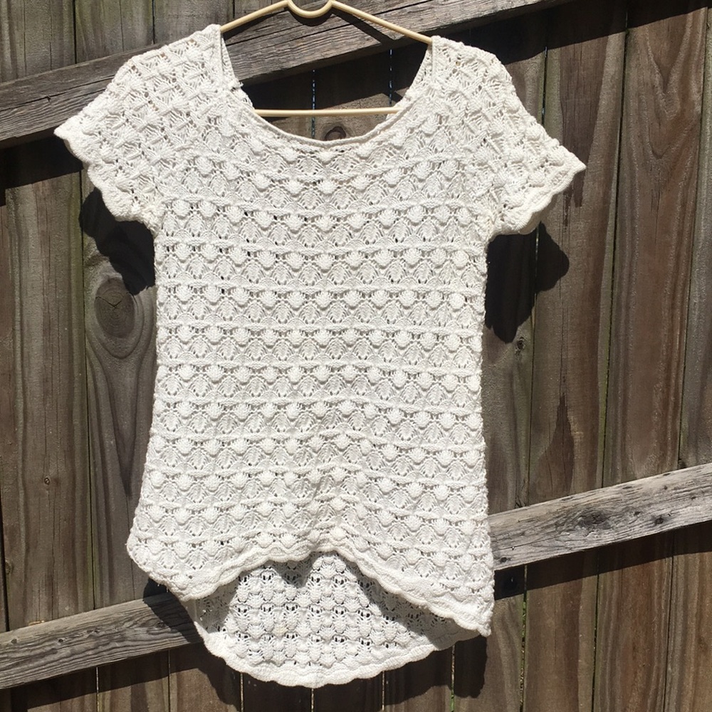 Zara knit high low top size medium